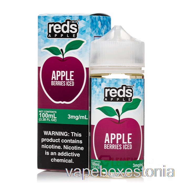 Vape Box Estonia Jäämarjad - Punase õuna E-mahl - 7 Daze - 100ml 3mg